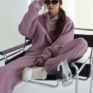 😊Price Firm 2-Piece SeT ❤️NIP❤️ Cmfrt MINIMALIST HOODIE & SWEATPANTS ORCHID S/M